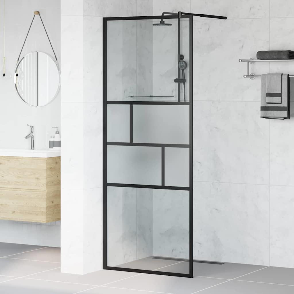 vidaXL Duschwand für Begehbare Dusche mit Klarem ESG-Glas 80x195 cm