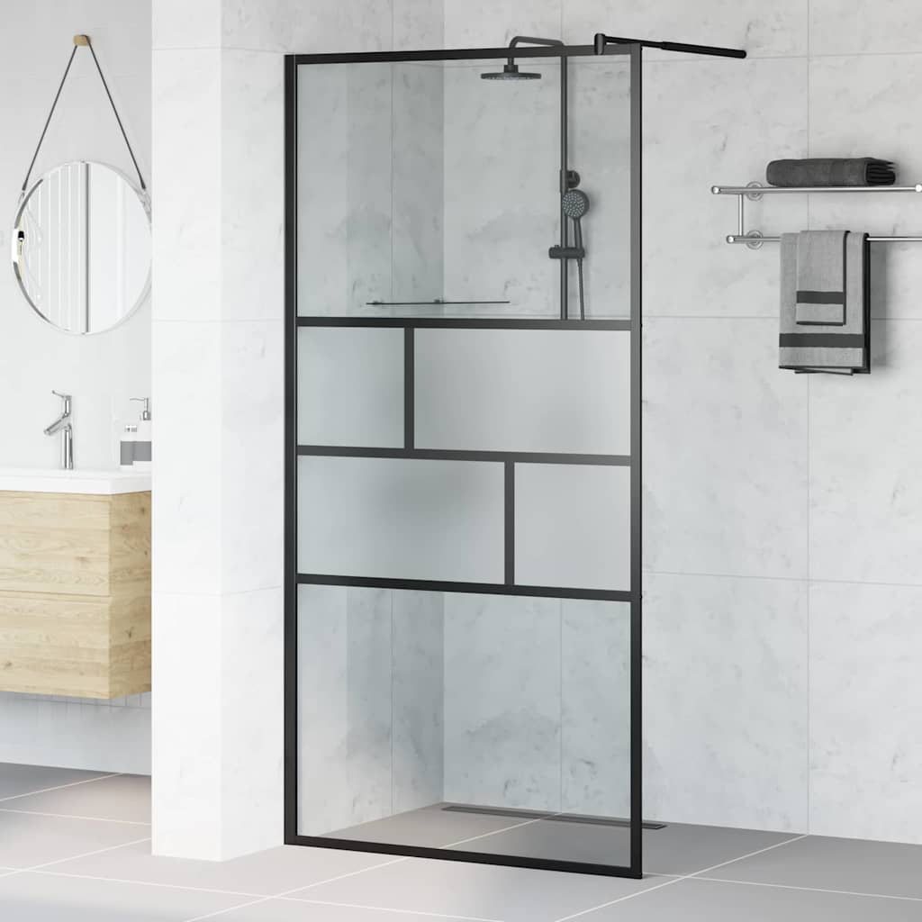 vidaXL Duschwand für Begehbare Dusche mit Klarem ESG-Glas 80x195 cm