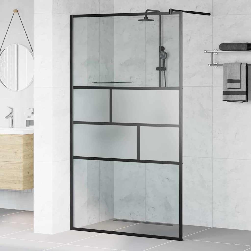 vidaXL Duschwand für Begehbare Dusche mit Klarem ESG-Glas 80x195 cm
