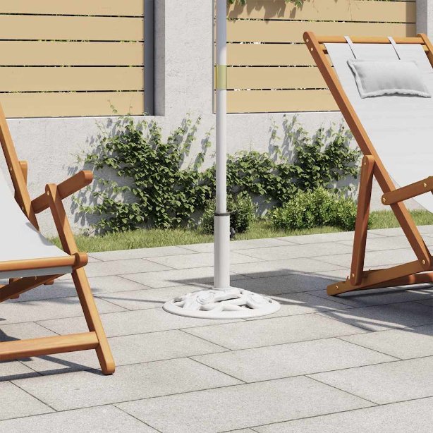 vidaXL Sonnenschirmständer Schwarz 48x48x33 cm Gusseisen