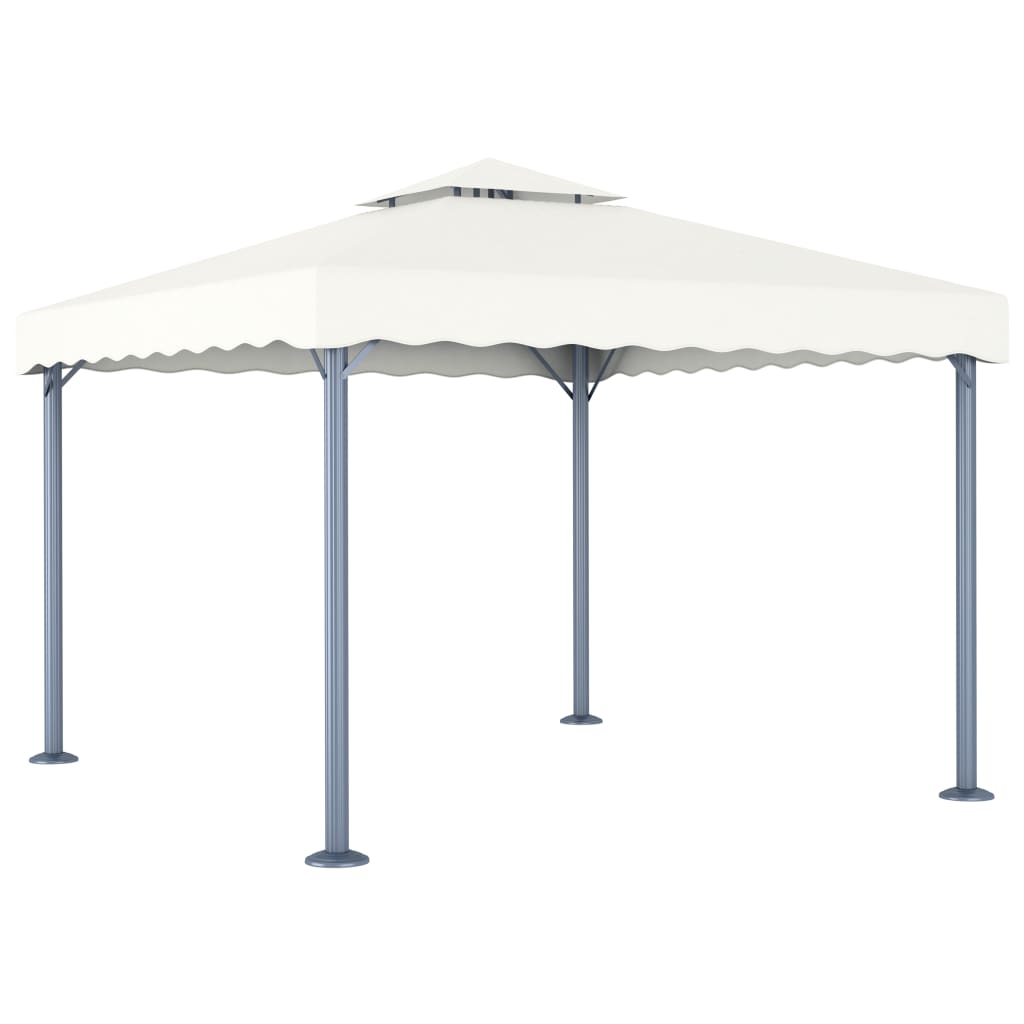 vidaXL Pavillon Taupe 3x3 m Aluminium und Stahl