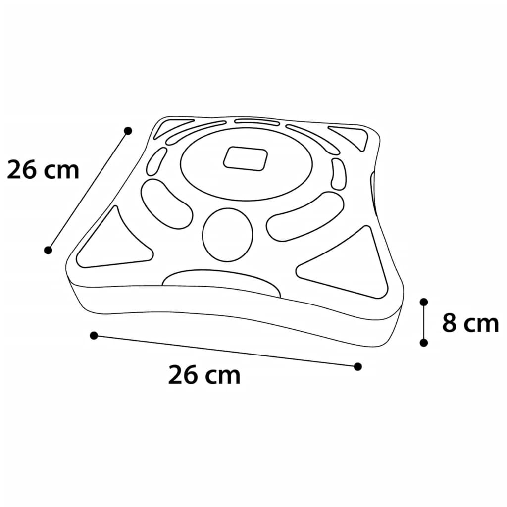 Cat Roll Orbit 26x26x8 cm White