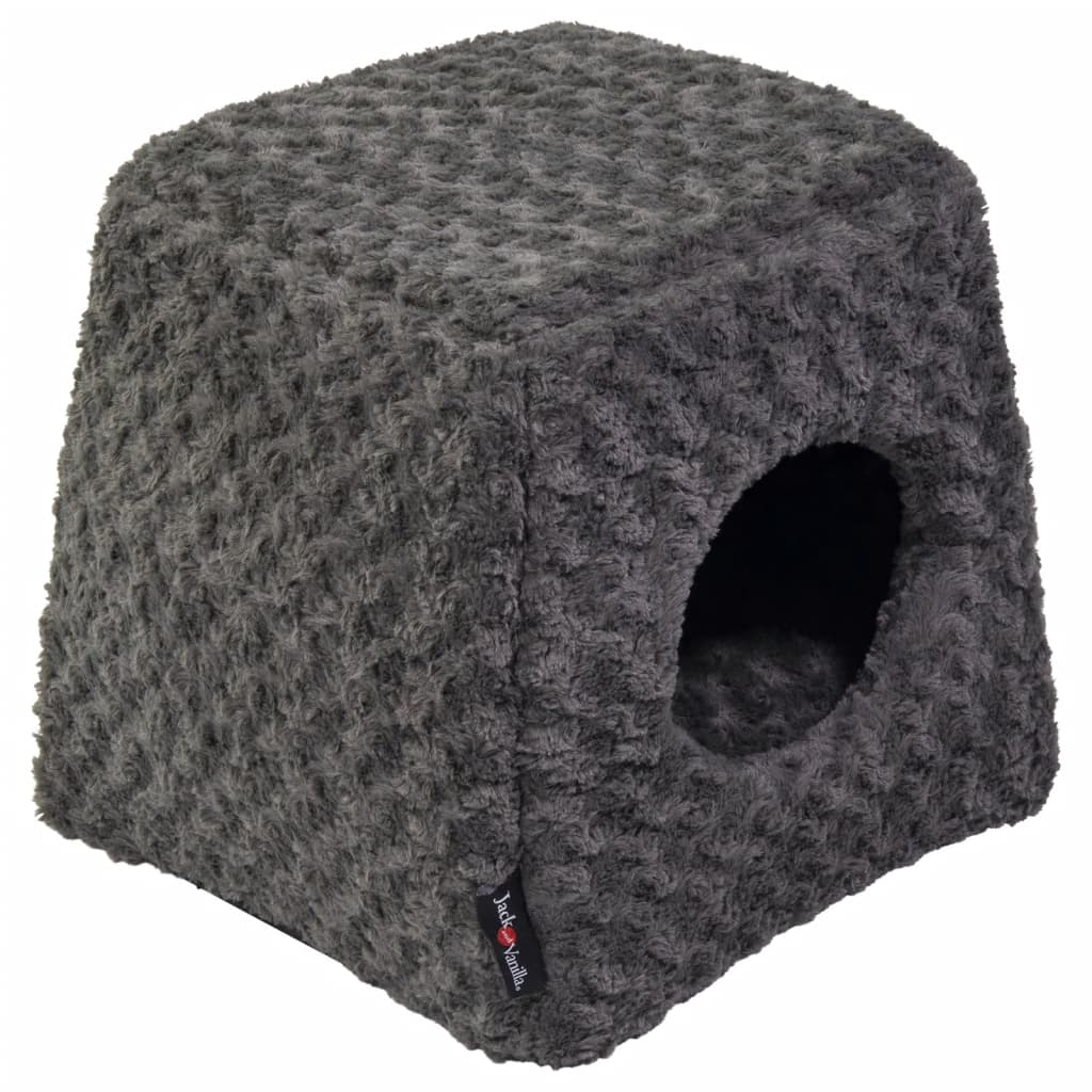 Kuschelhöhle Softy S 40x40x39 cm Rosette Grau