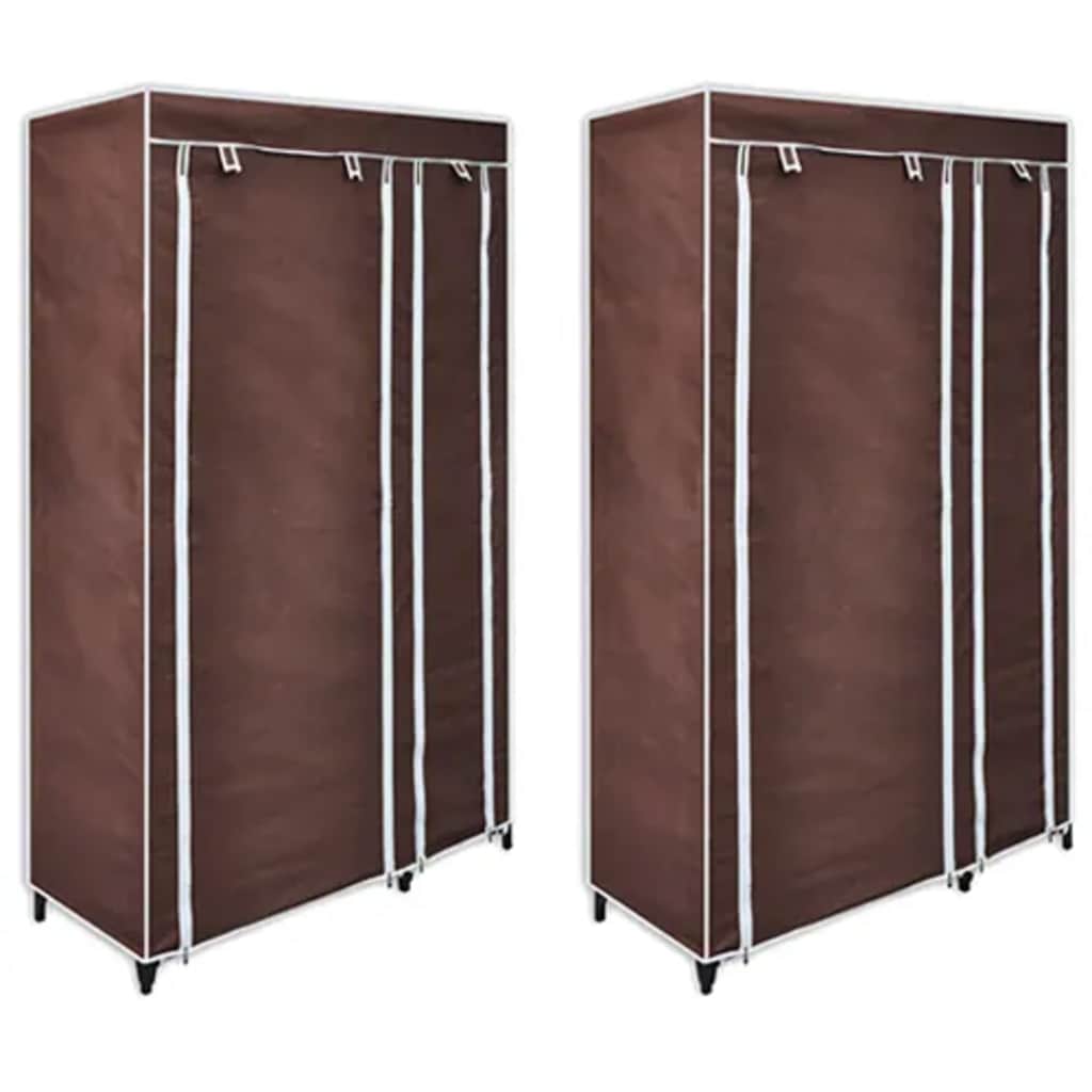 vidaXL Faltschrank Creme 110x45x175 cm Stoff