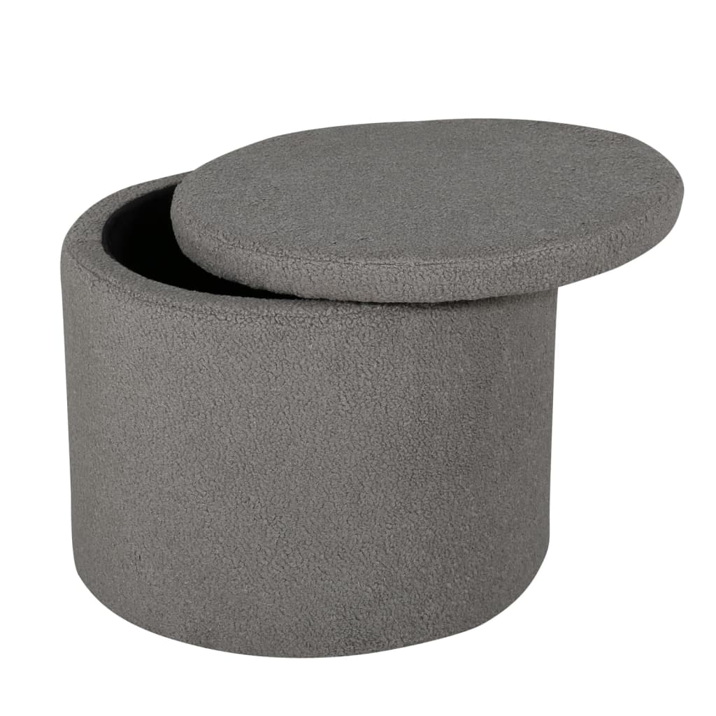 Hocker Dunken 51x51x43 cm Teddy Grau