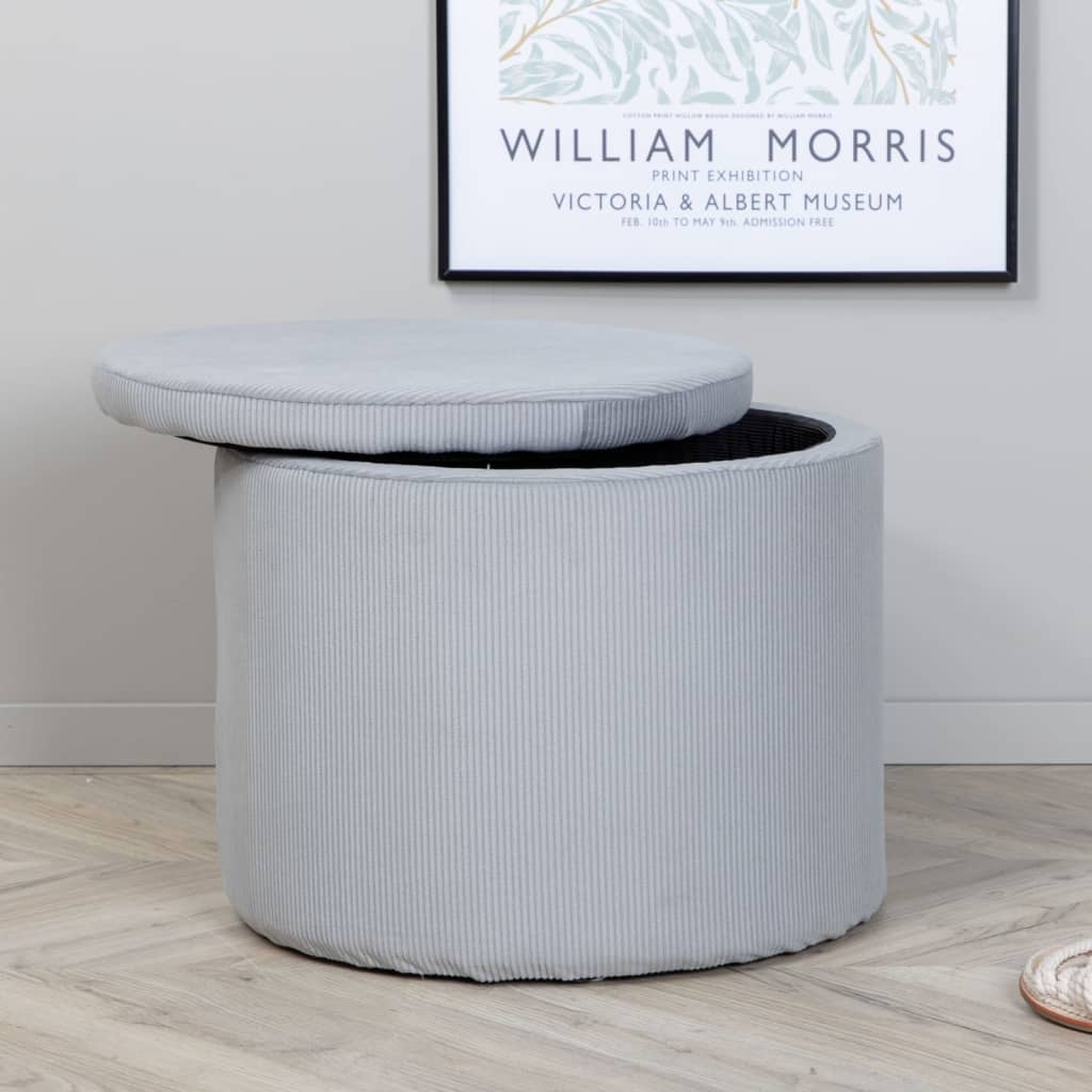 Stool Dunken 51x51x43 cm Cord Grey