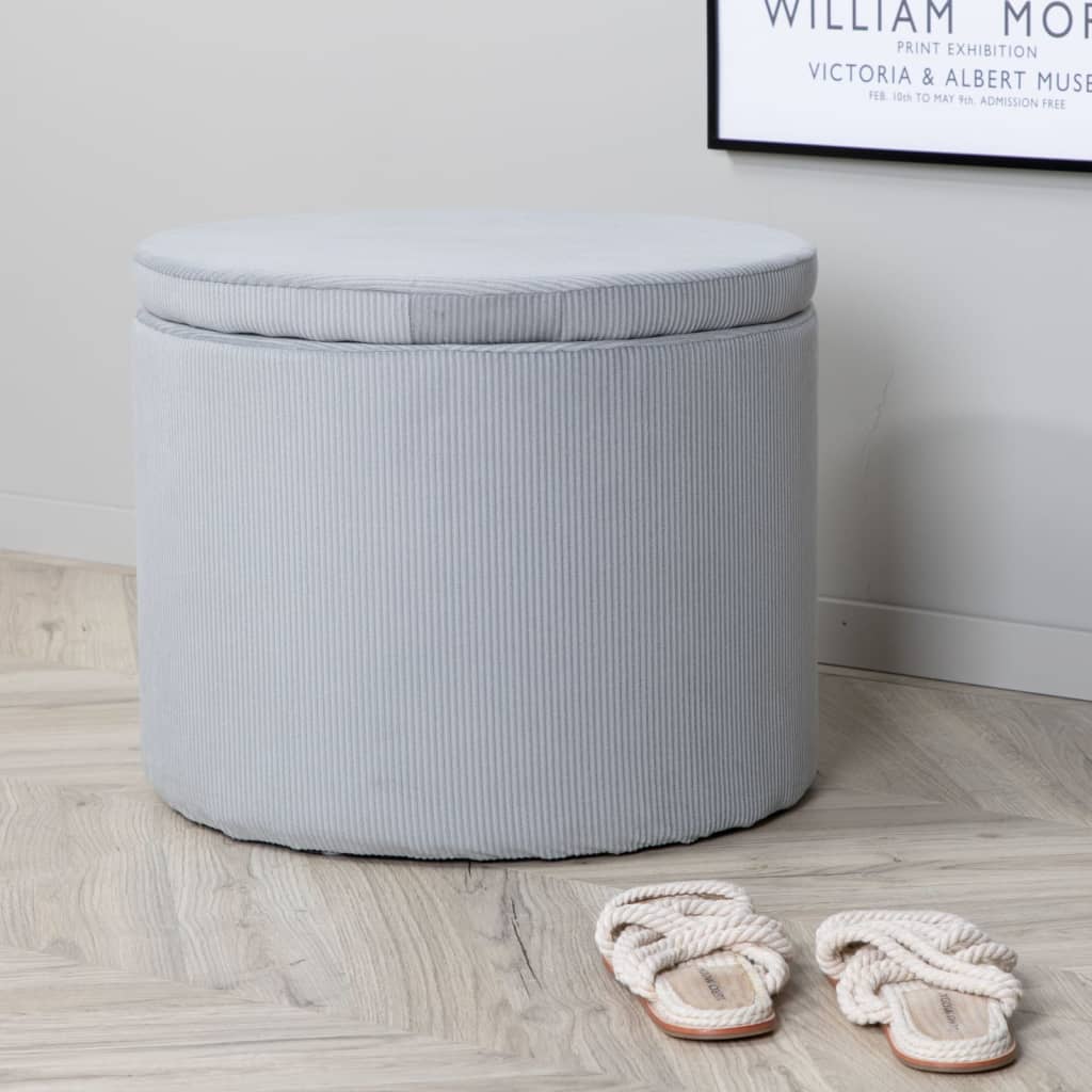 Stool Dunken 51x51x43 cm Cord Grey