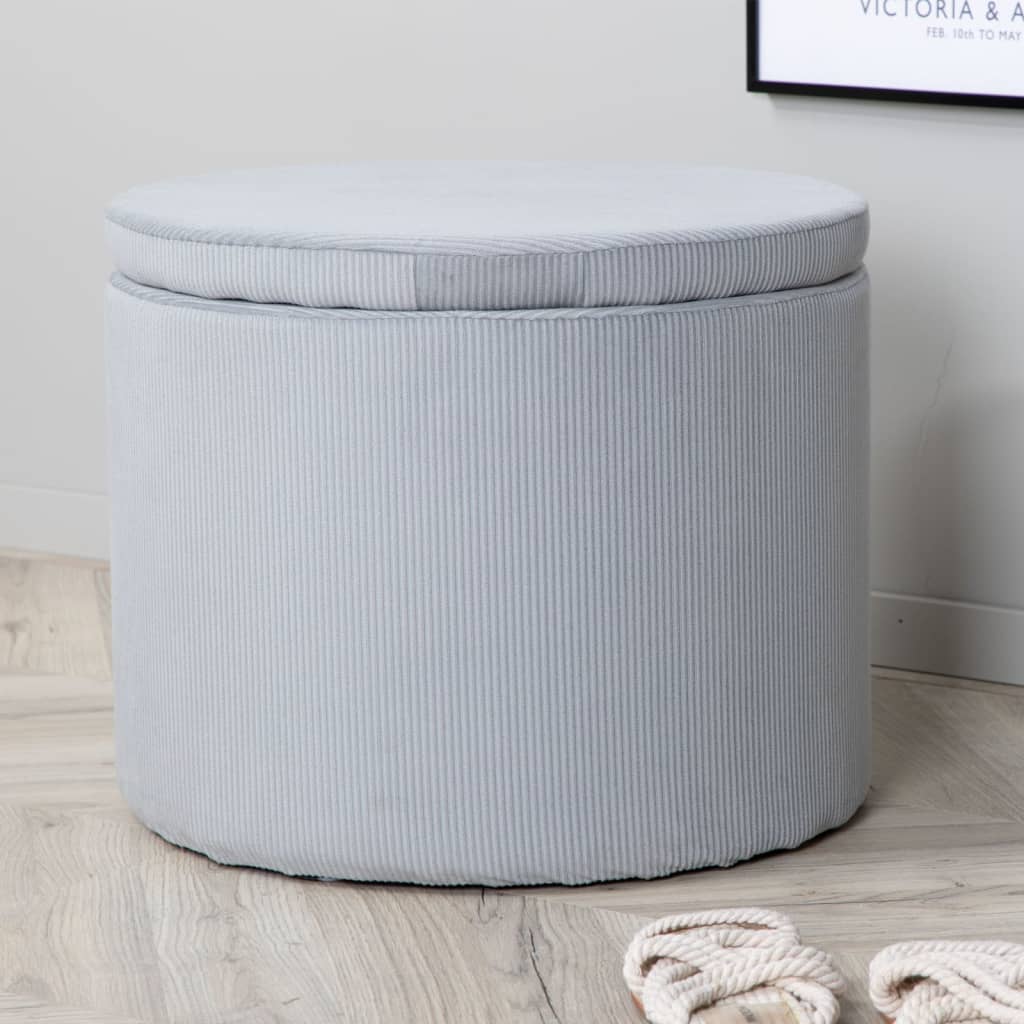 Stool Dunken 51x51x43 cm Cord Grey