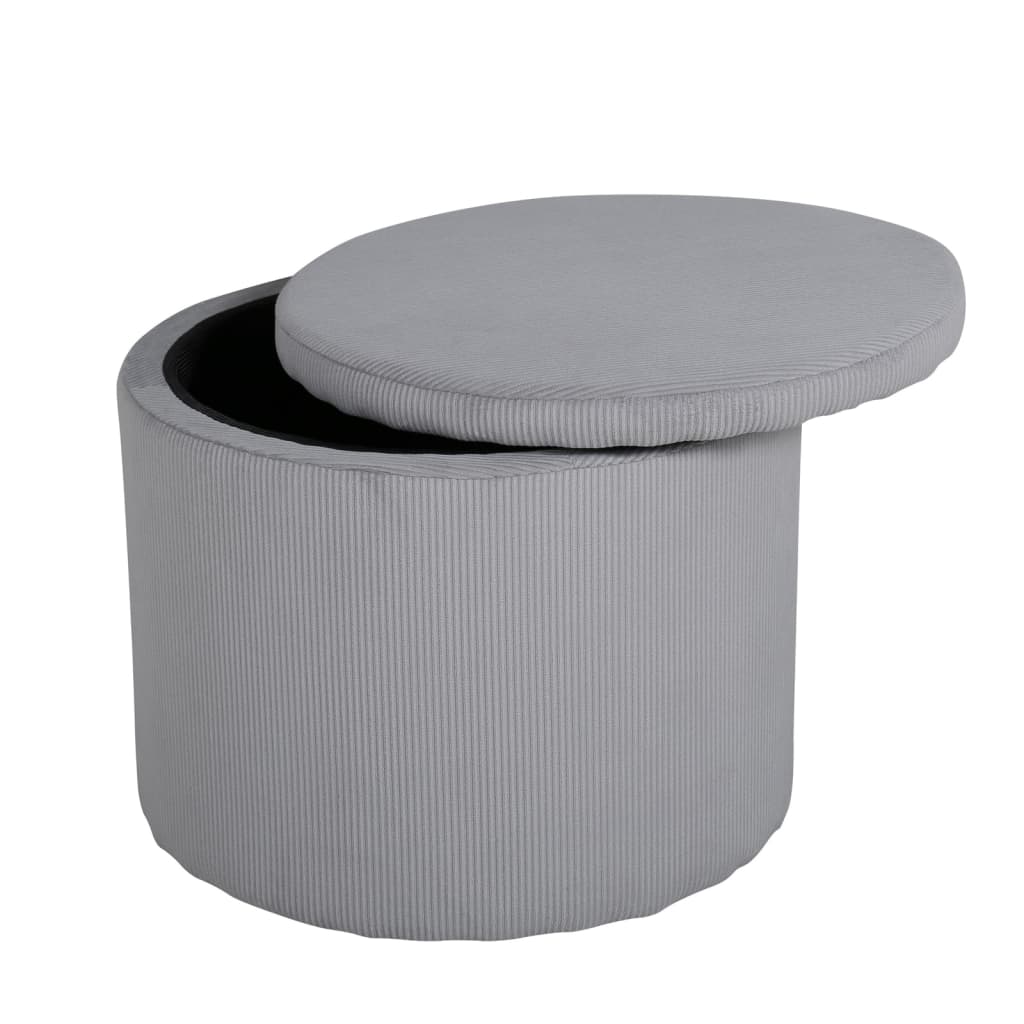 Stool Dunken 51x51x43 cm Cord Grey