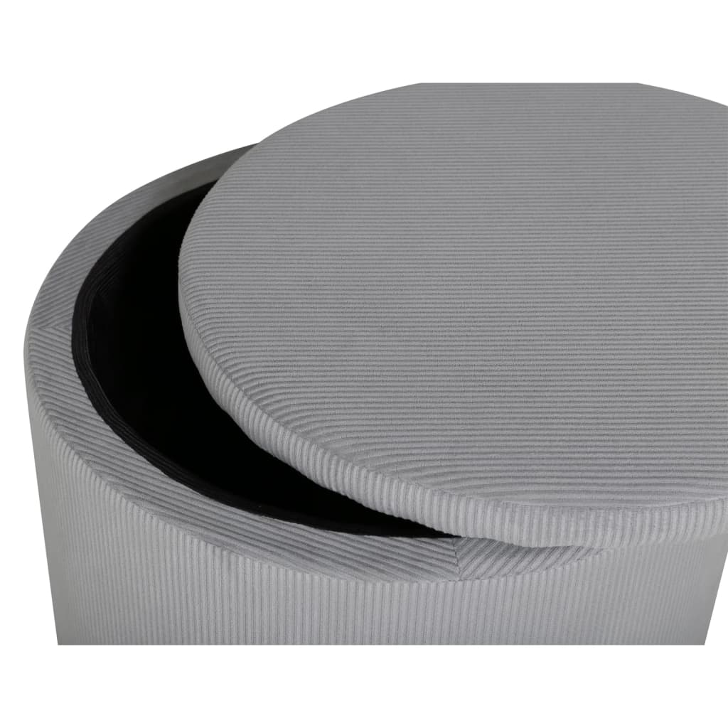 Stool Dunken 51x51x43 cm Cord Grey