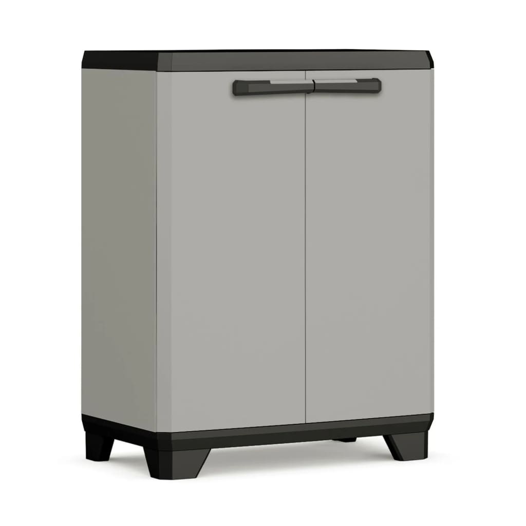 Lagerschrank Niedrig Planet Grau und Schwarz