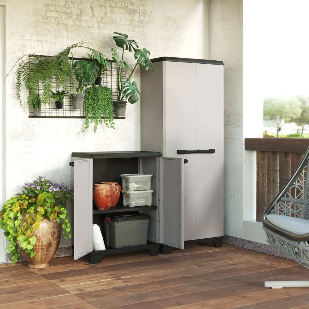 Storage Cabinet Low Planet Grey and Black