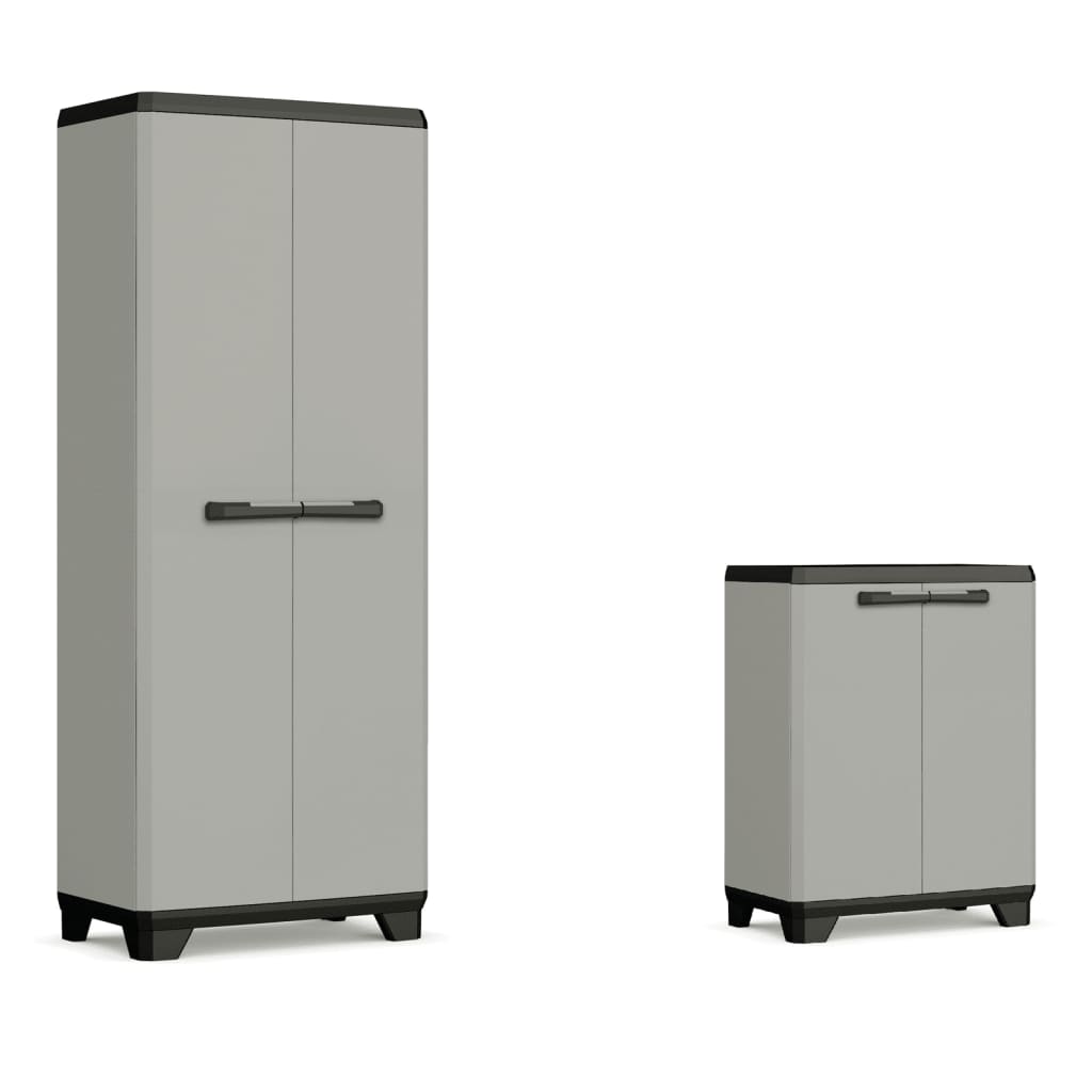 Storage Cabinet Low Planet Grey and Black