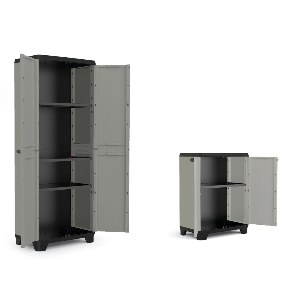 Storage Cabinet Low Planet Grey and Black