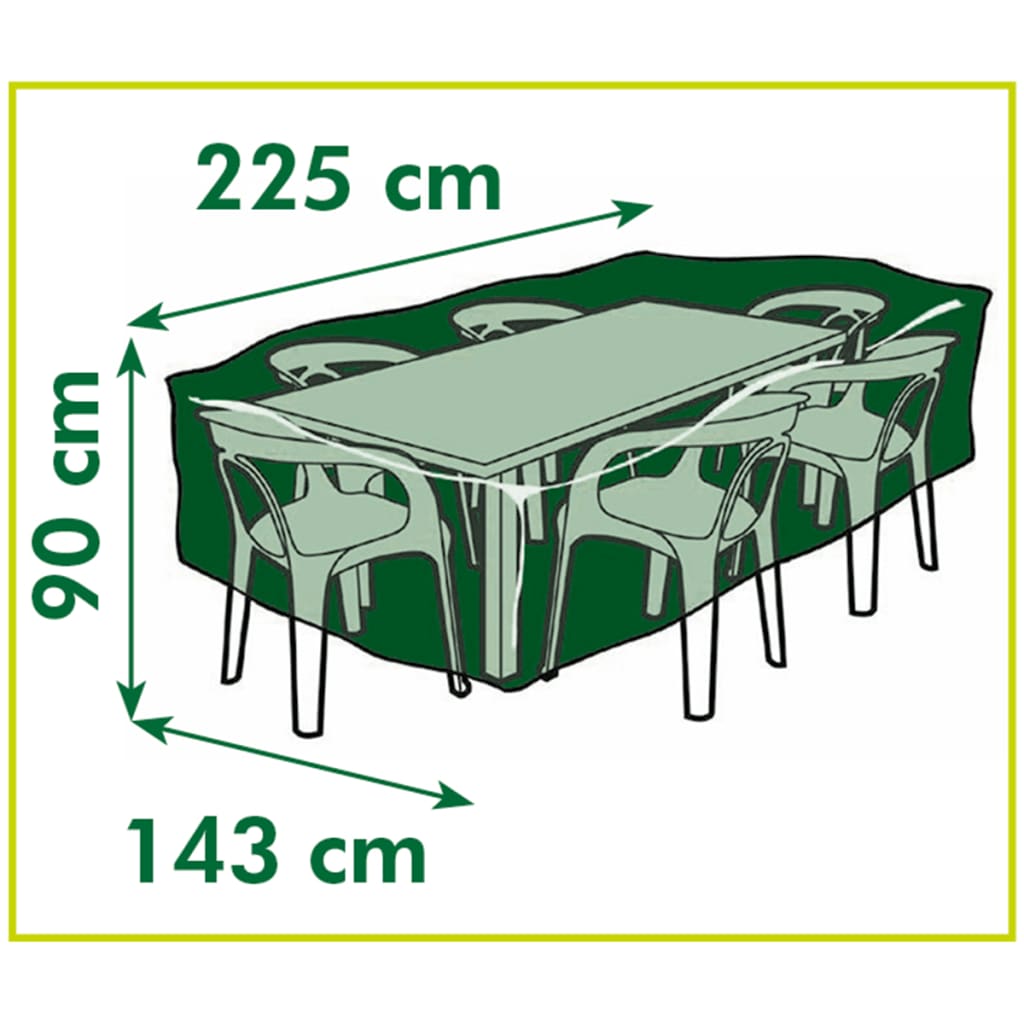 Gartenmöbel-Abdeckung für rechteckige Tische 225x143x90 cm