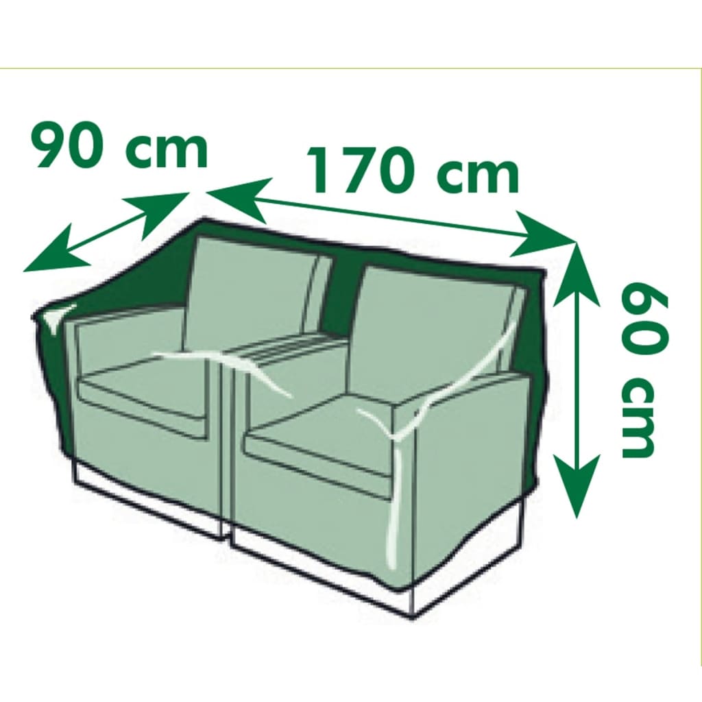 Gartenmöbel-Abdeckung für 2-Sitzer Lounge 170x90x60 cm