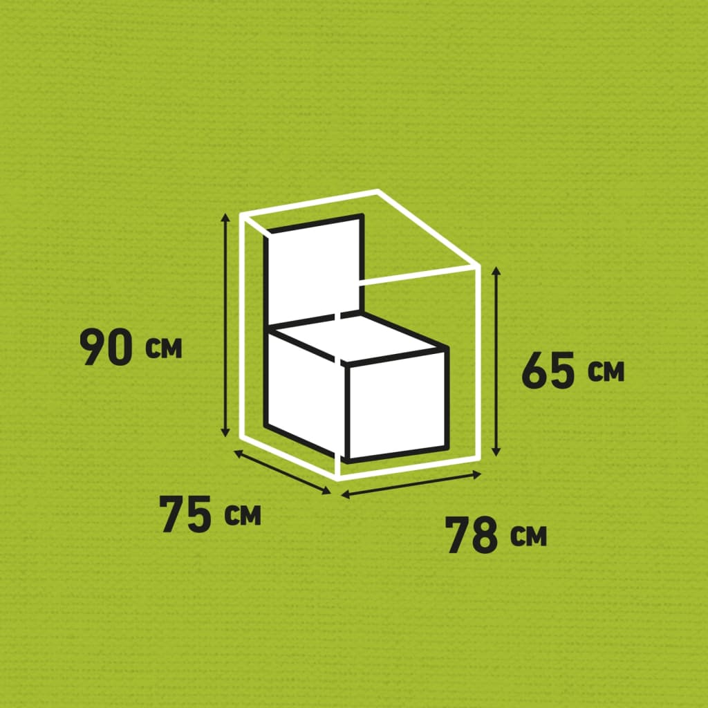 Gartenstuhl-Abdeckung 75x78x90 cm Grau