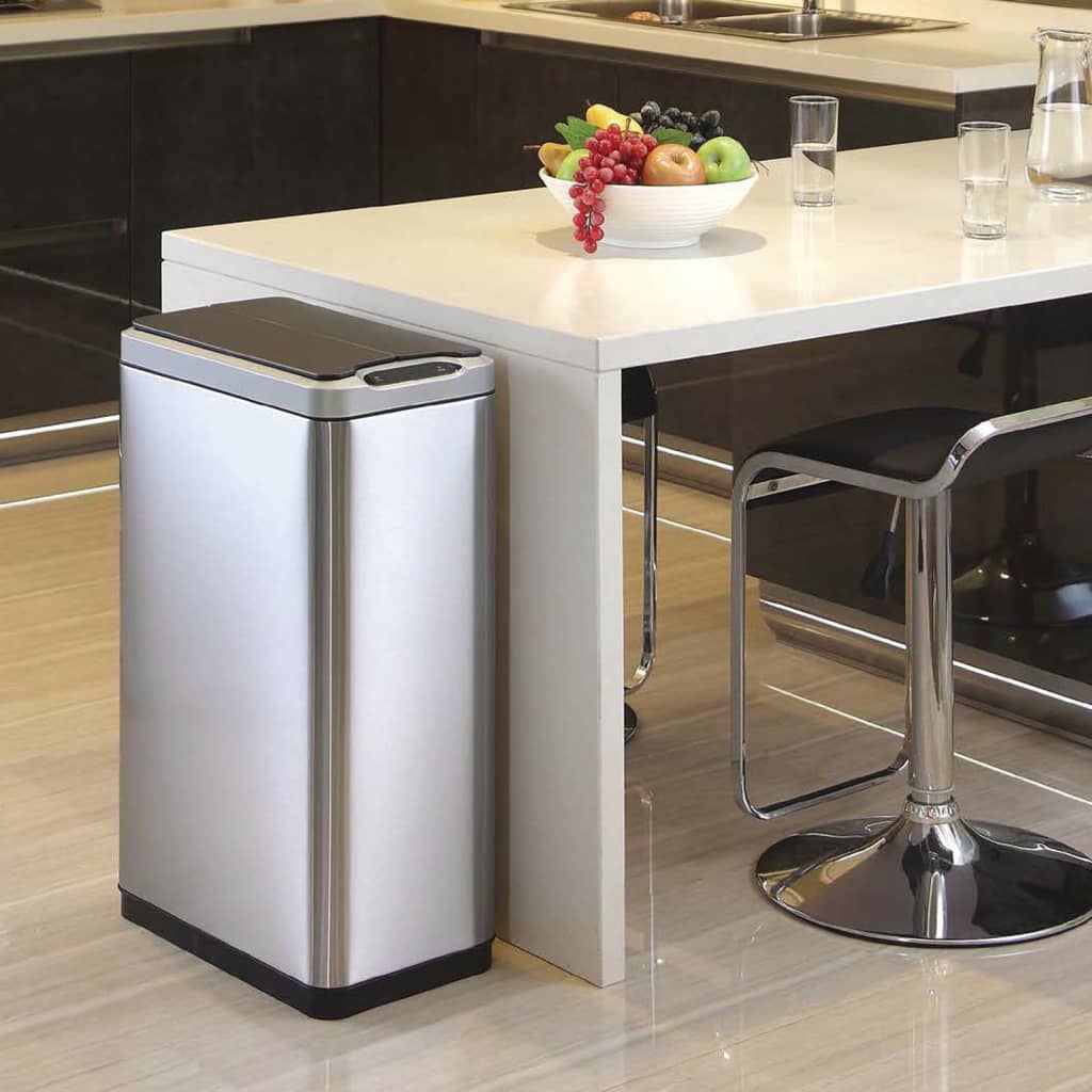 Sensor Trash can Phantom 2x20 L Matt Silver