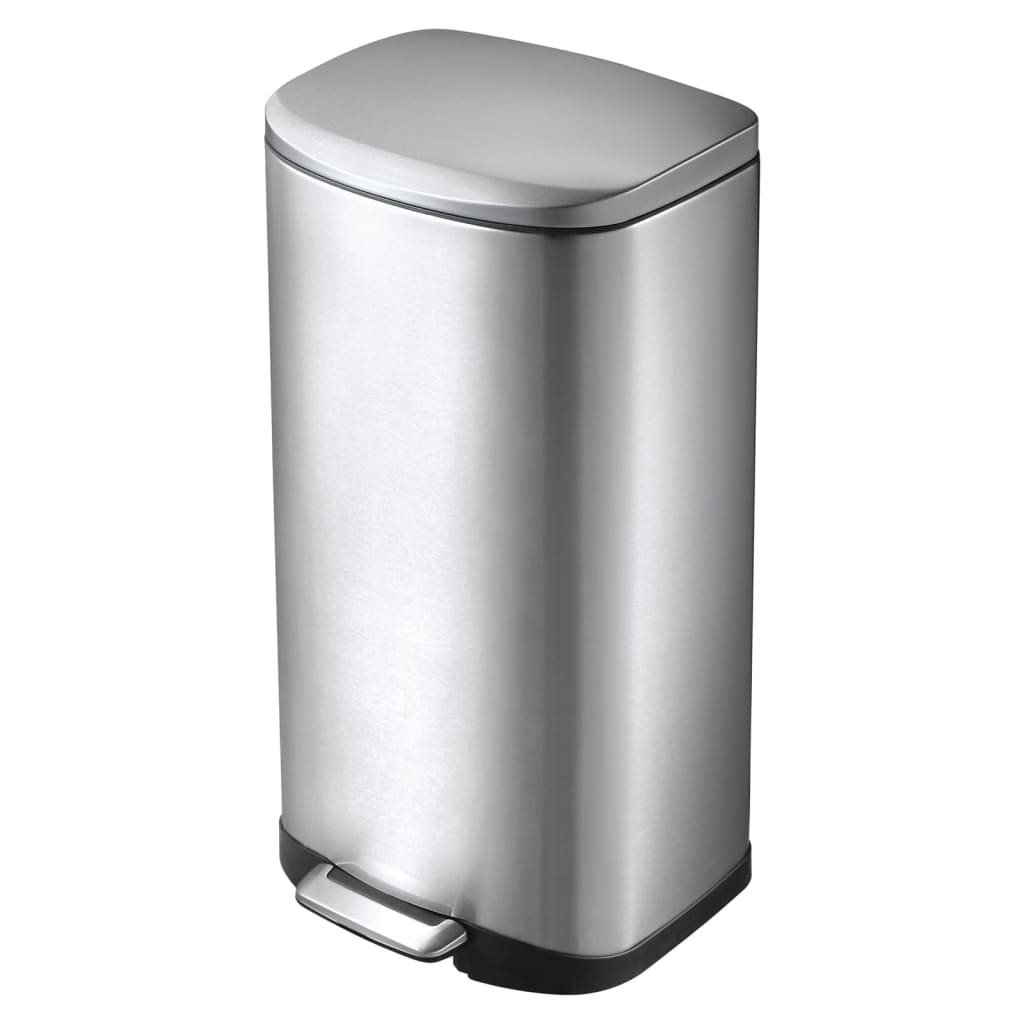 Pedal bin Della 35 L matt silver