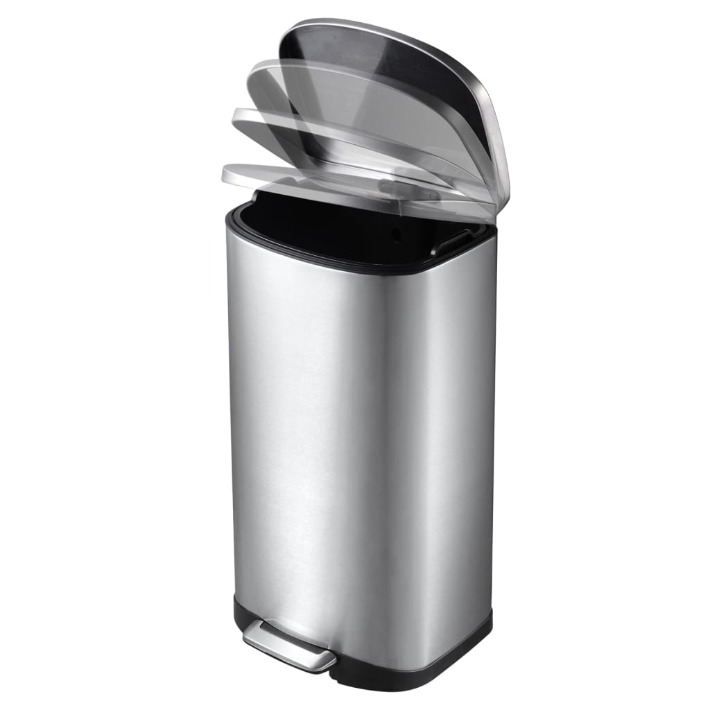 Pedal Bin Della 50 L Matt Silver