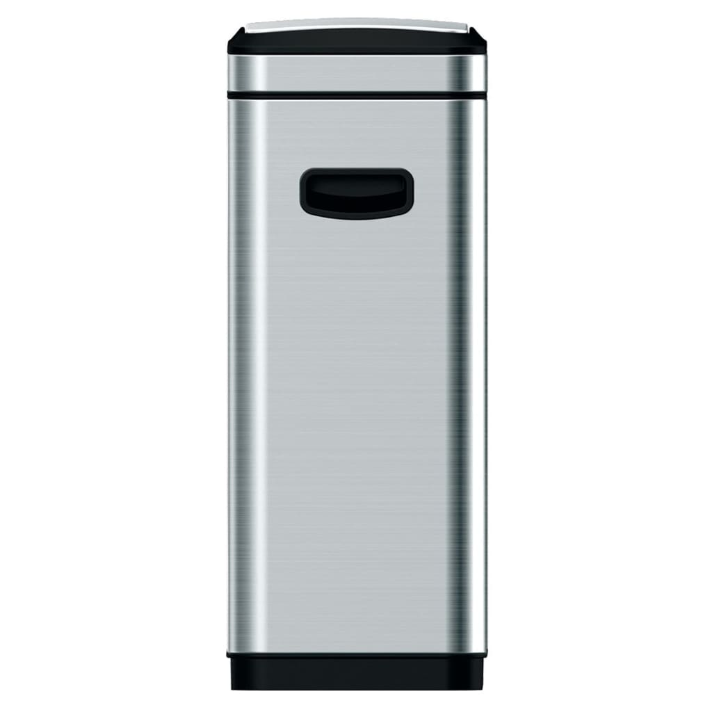 Trash can with touch lid Tina 30 L matt silver