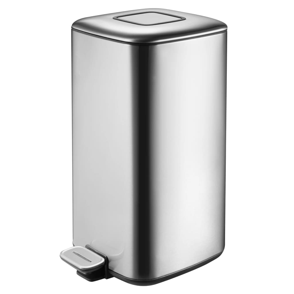 Pedal bin Regent 20 L matt silver