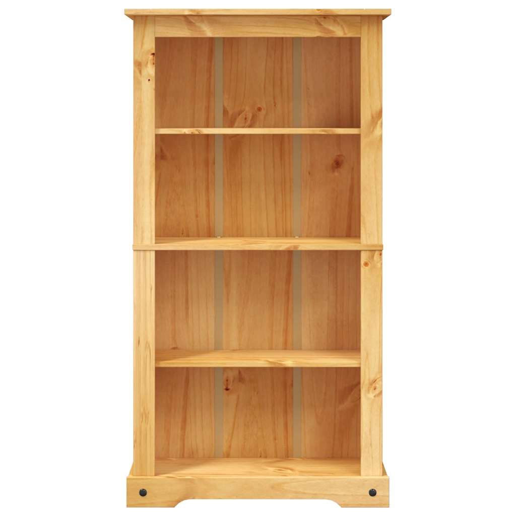 Bücherschrank 4 Fächer Mexiko-Stil Kiefernholz 80x29x150 cm