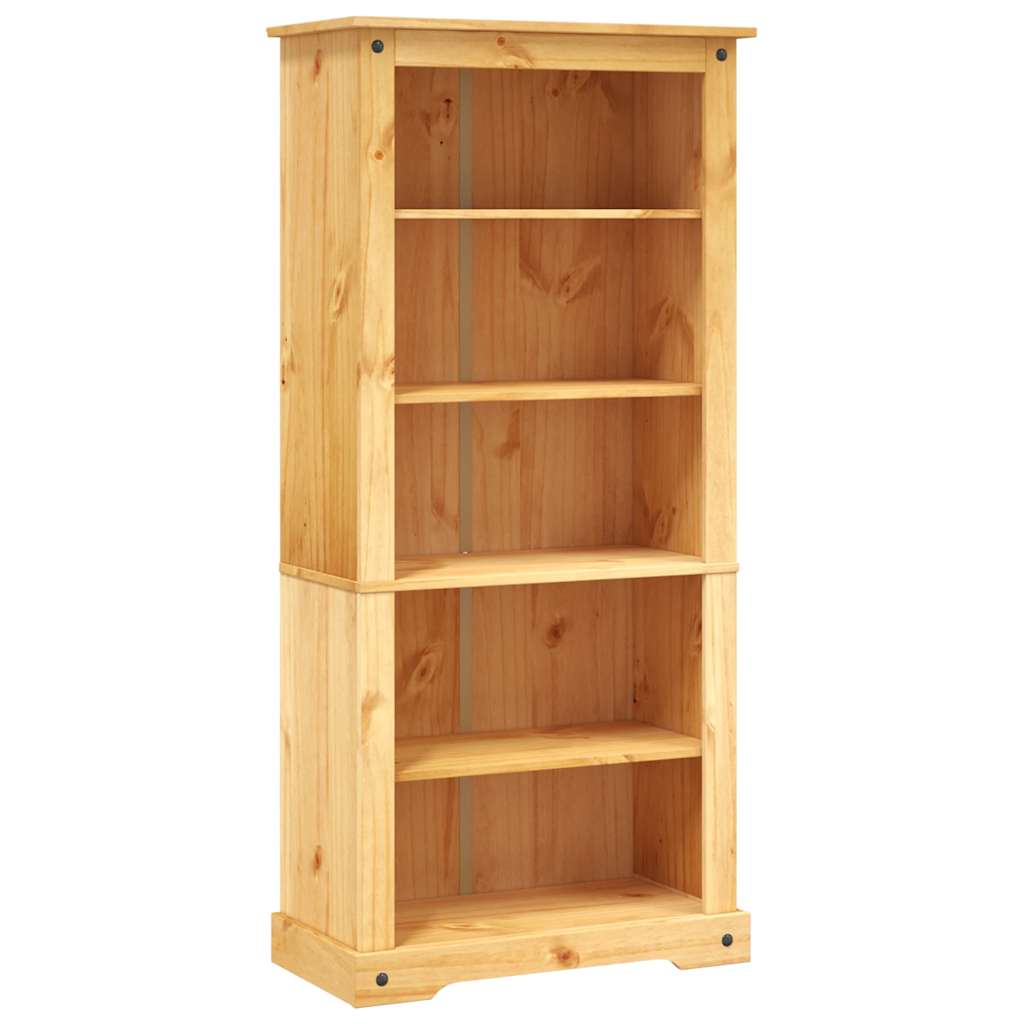 Bücherschrank 5 Fächer Mexiko-Stil Kiefernholz 80x40x170 cm