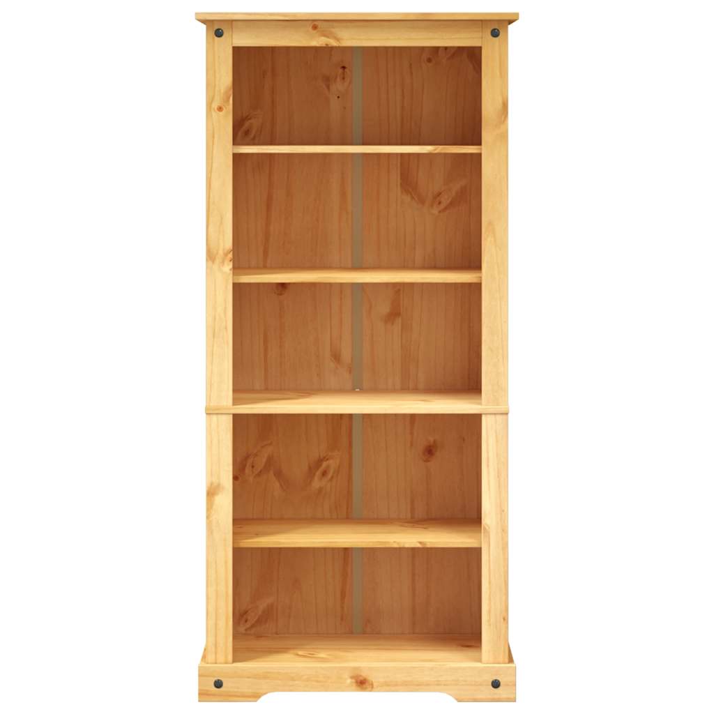 Bücherschrank 5 Fächer Mexiko-Stil Kiefernholz 80x40x170 cm