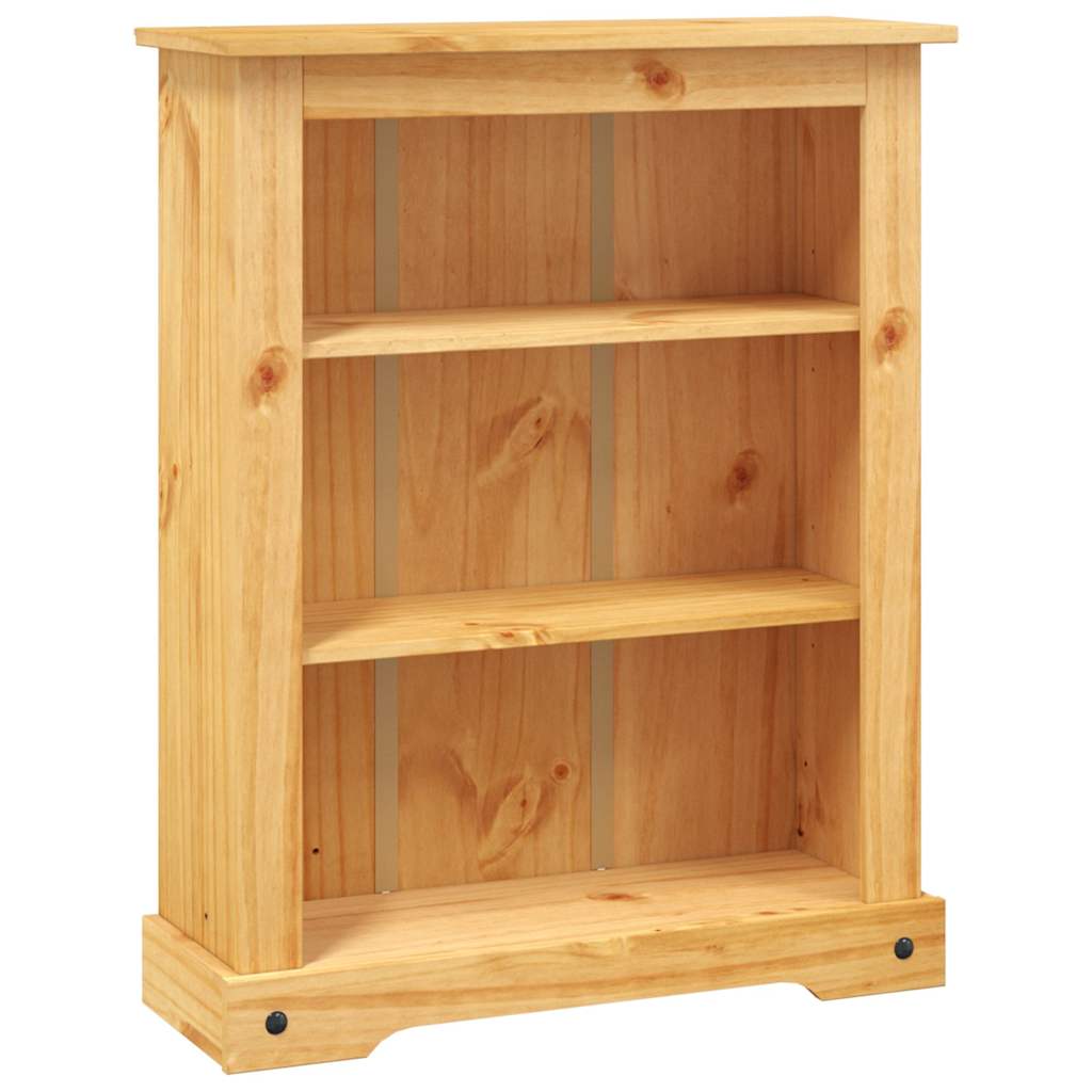 Bücherschrank 3 Fächer Mexiko-Stil Kiefernholz 80x29x100 cm