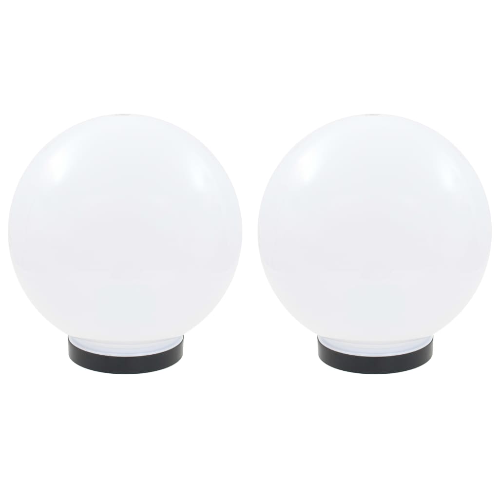 LED garden lights 2 pcs. Spherical 25 cm PMMA