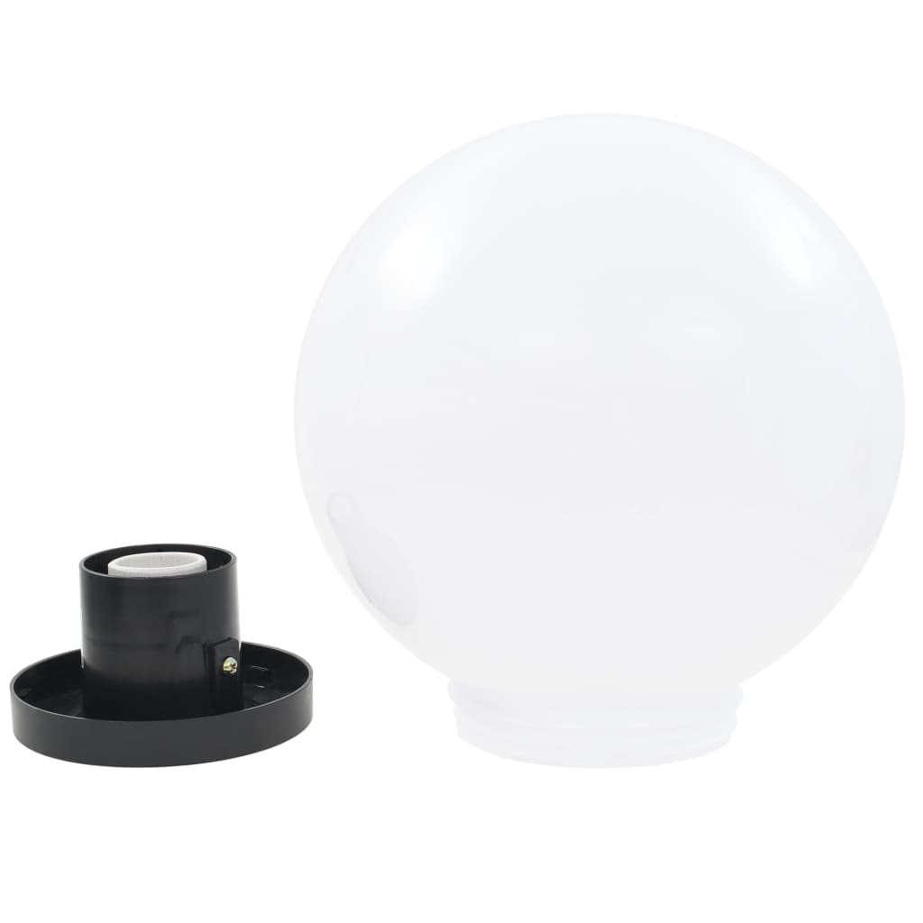 LED garden lights 2 pcs. Spherical 25 cm PMMA