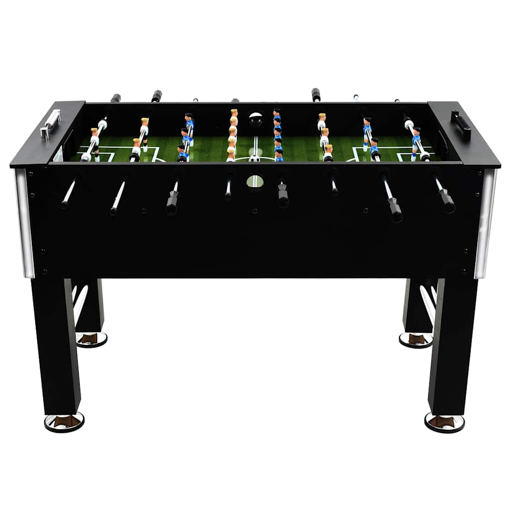 Football table steel 60 kg 140 x 74.5 x 87.5 cm black