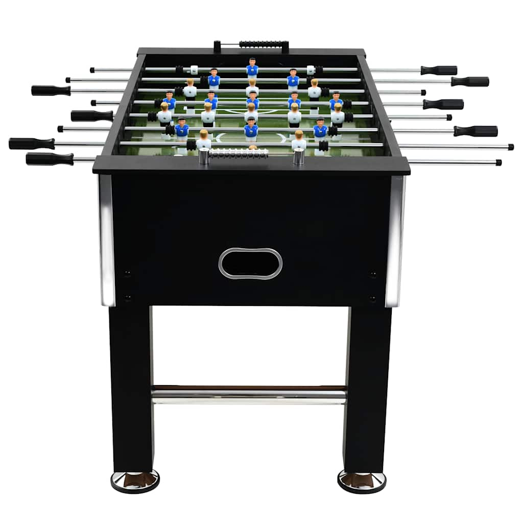 Football table steel 60 kg 140 x 74.5 x 87.5 cm black