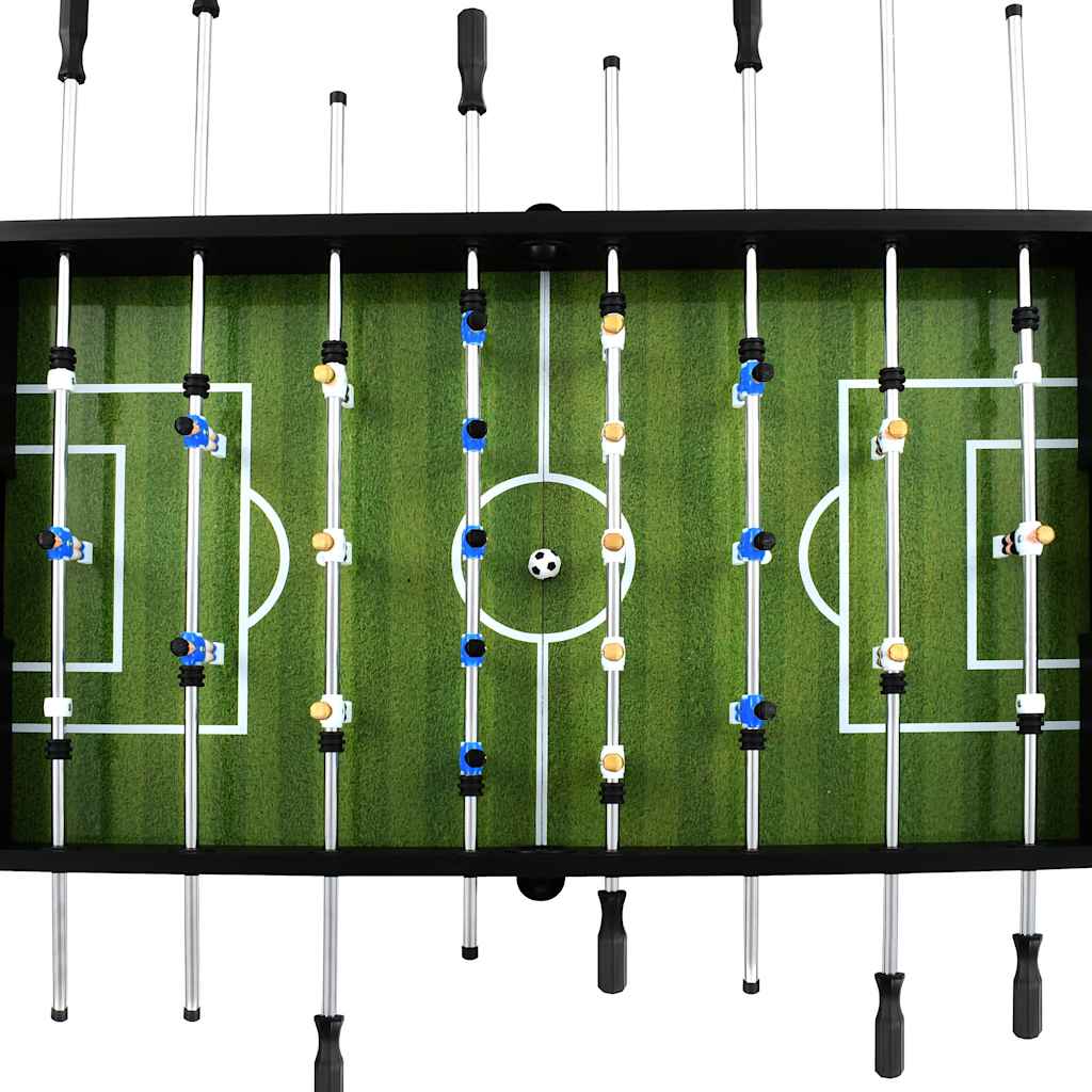 Football table steel 60 kg 140 x 74.5 x 87.5 cm black