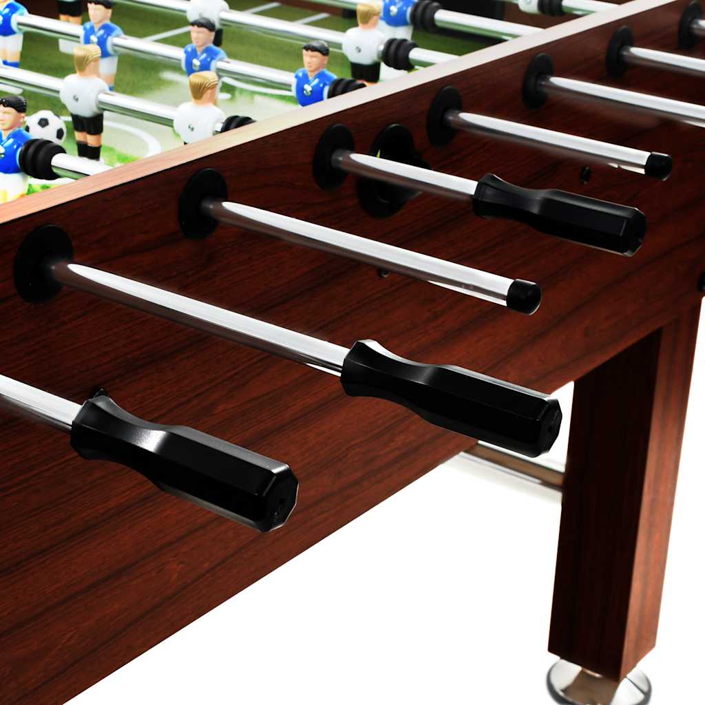 Soccer Table Steel 60 kg 140 x 74.5 x 87.5 cm Brown