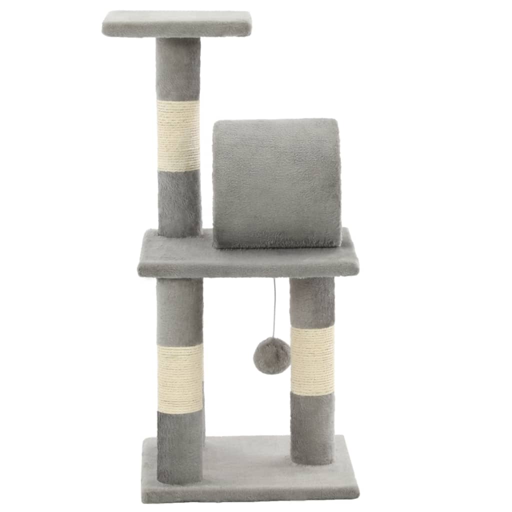 Katzen-Kratzbaum Sisal 65 cm Grau