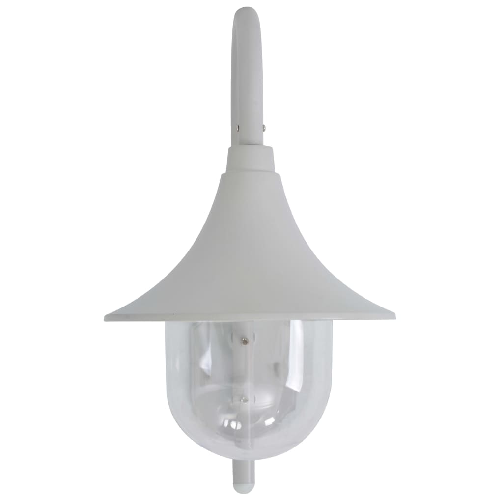 Garden Wall Light E27 42 cm Aluminium White