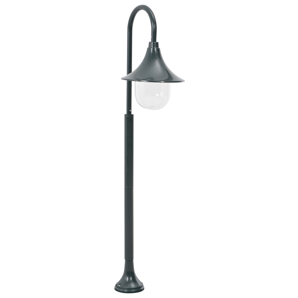 Garden Bollard Light E27 120 cm Aluminium Dark Green