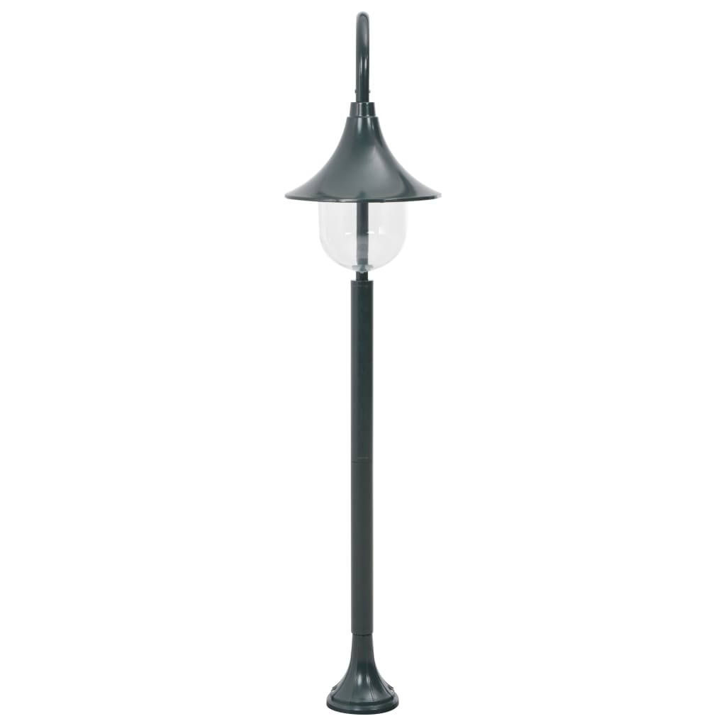 Garden Bollard Light E27 120 cm Aluminium Dark Green