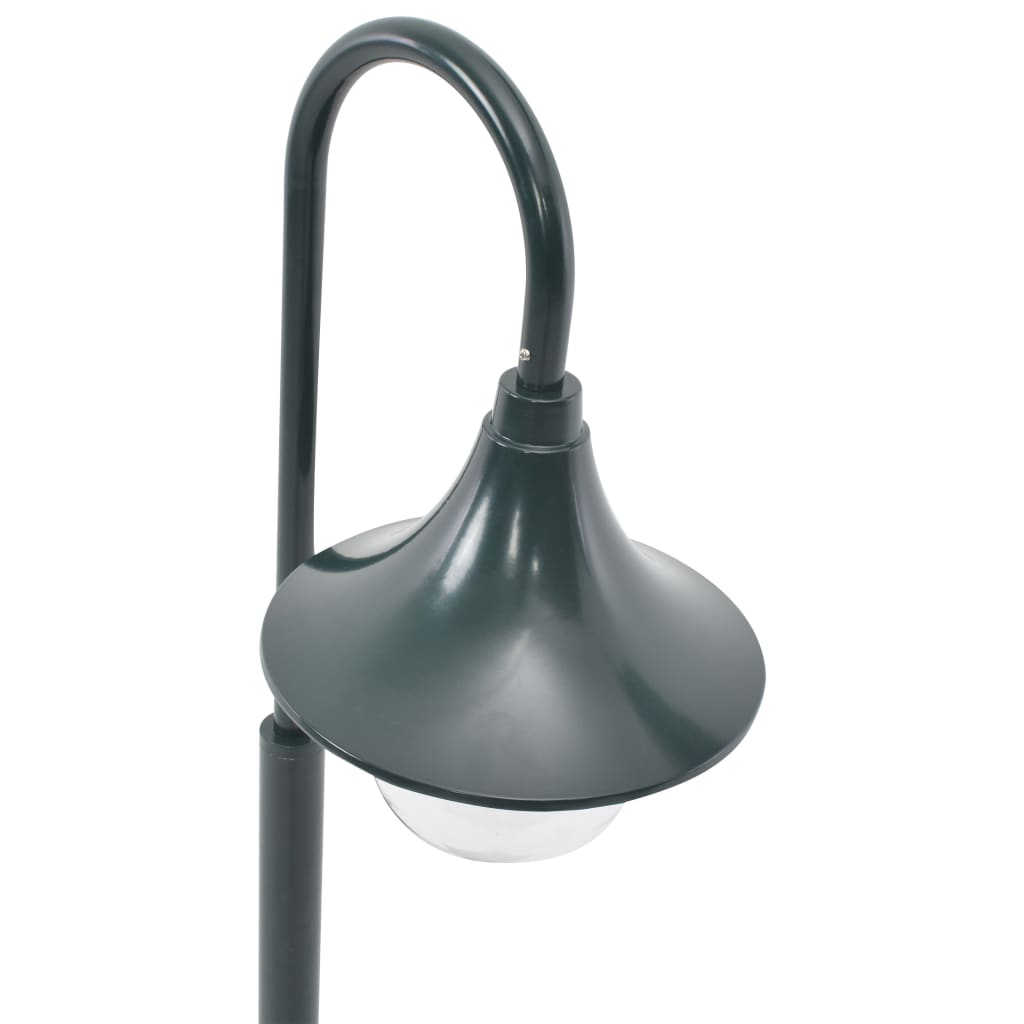 Garden Bollard Light E27 120 cm Aluminium Dark Green