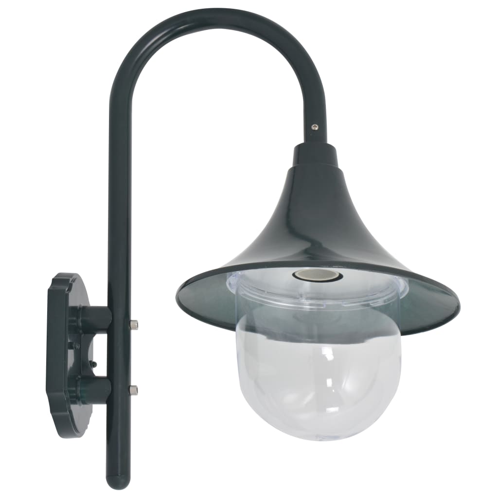 Garden Wall Light E27 42 cm Aluminium Dark Green