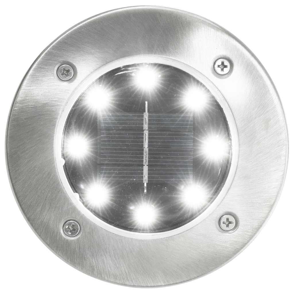 Solar Floor Lights 8 pcs. LED White