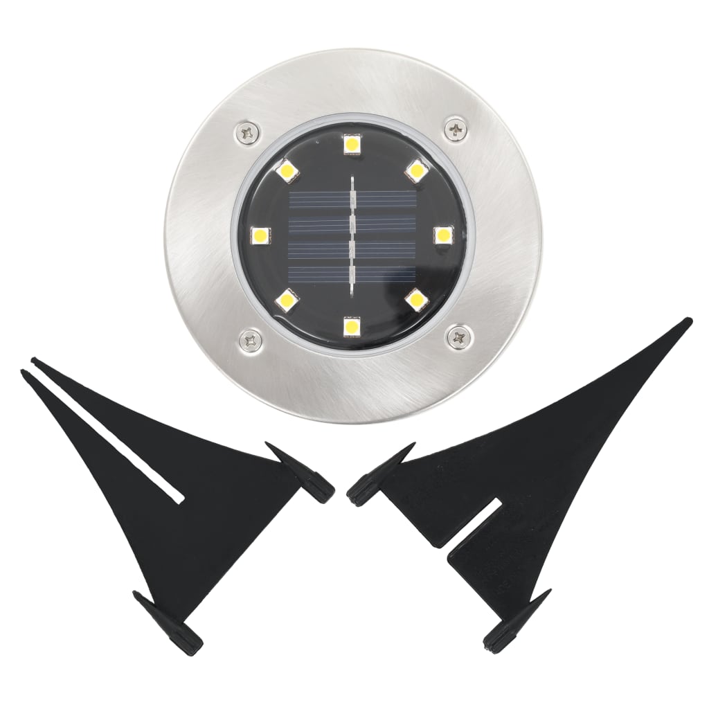 Solar Floor Lights 8 pcs. LED White