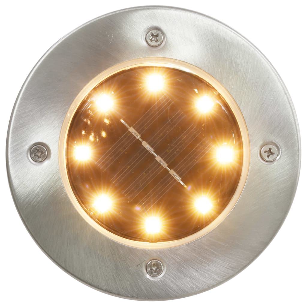 Solar floor lights 8 pcs. LED warm white