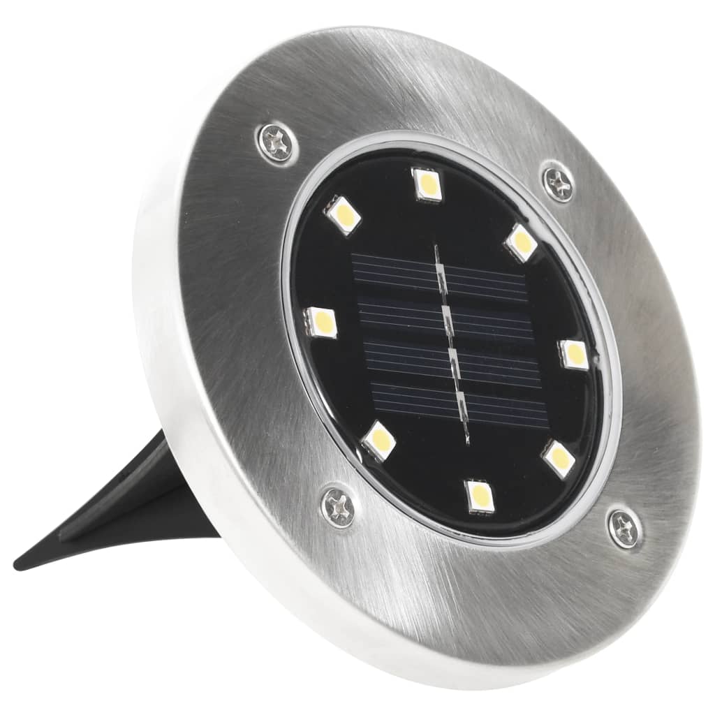 Solar floor lights 8 pcs. LED warm white