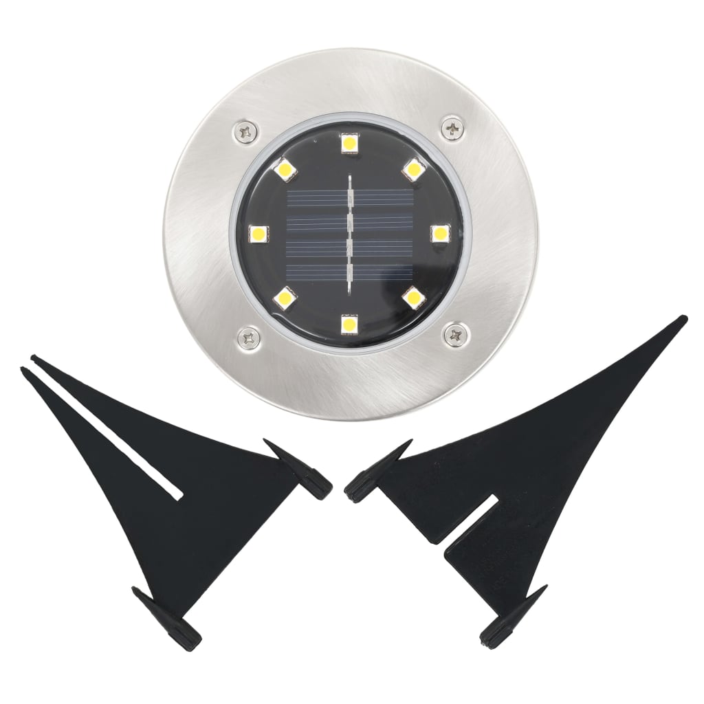 Solar floor lights 8 pcs. LED warm white