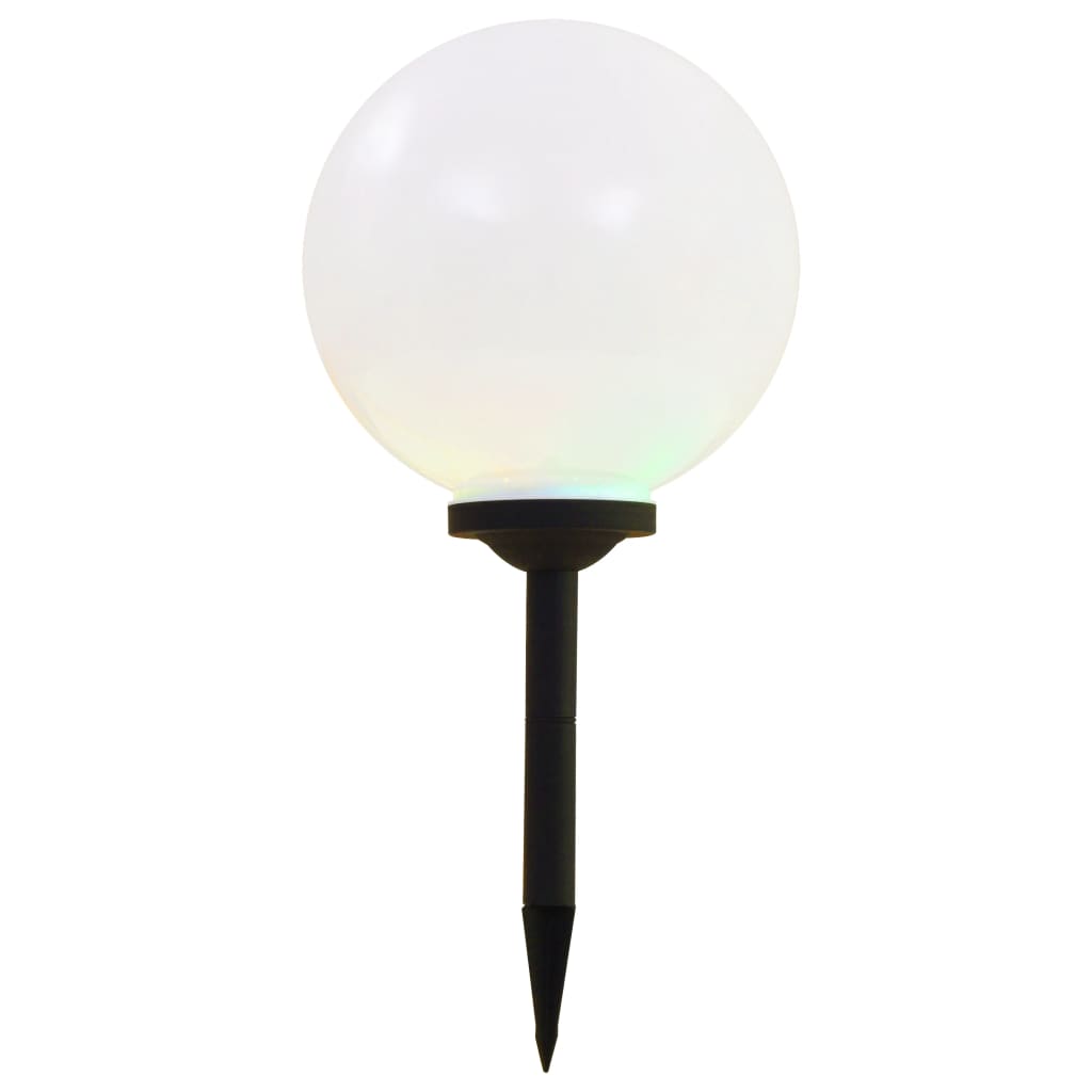 Outdoor Solar Lights 2 Pieces LED Spherical 30 cm RGB