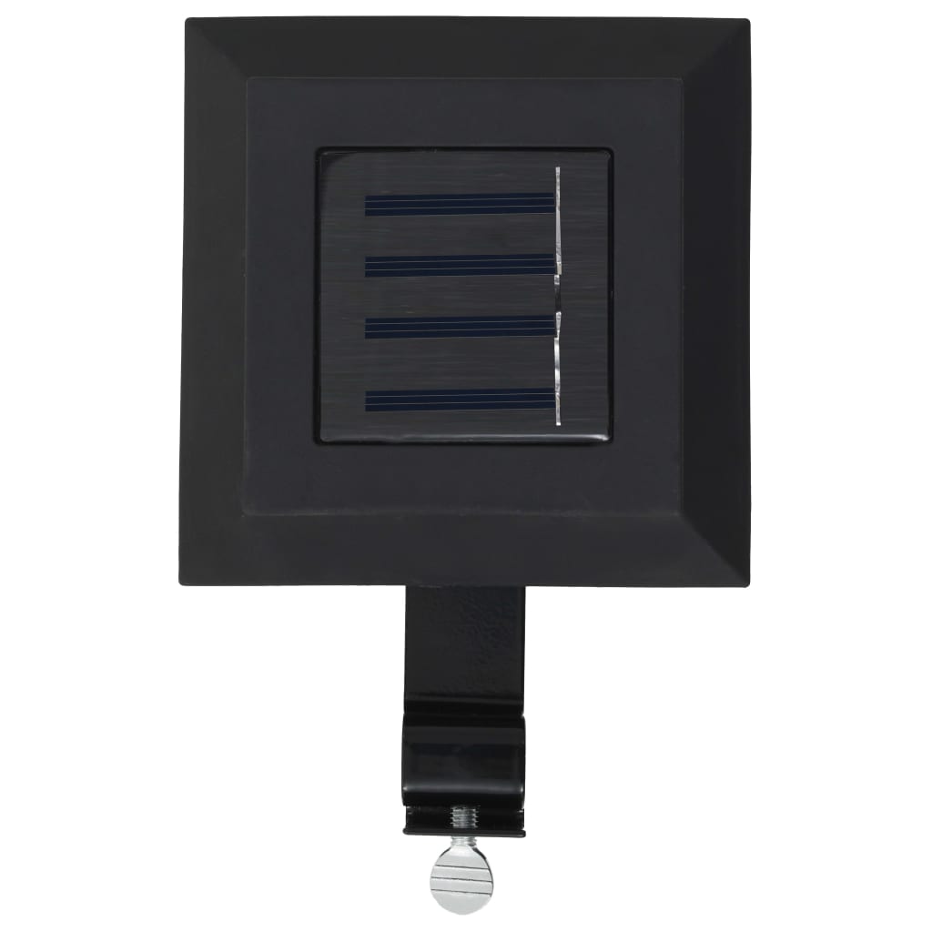 Outdoor Solar Lights 6 Pieces LED Square 12 cm Black