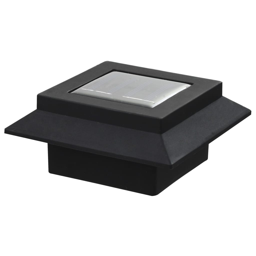 Outdoor Solar Lights 6 Pieces LED Square 12 cm Black